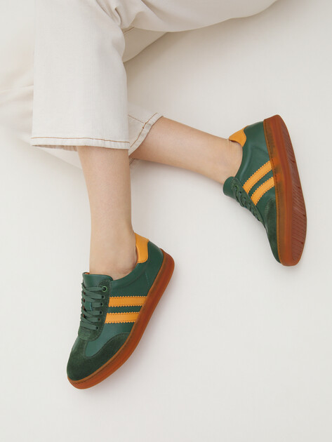 Женские кеды MAISON DAVID, Артикул TM3075F-19, зеленый | 4251097. Ракурс 7
