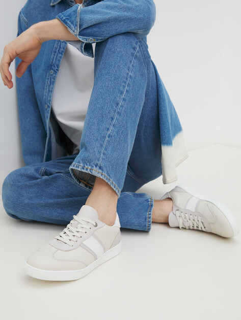 Мужские Кеды Maison david TM3070F-15 молочно-белый