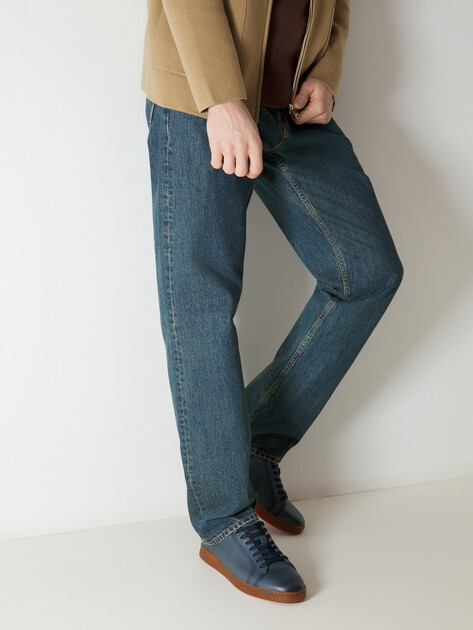 Мужские кеды MAISON DAVID, Артикул TM3070T-33, темно-синий | 4251960. Ракурс 2