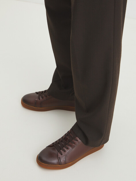 Мужские кеды MAISON DAVID, Артикул TM3070T-33, коричневый | 4251992. Ракурс 2 Мужские кеды MAISON DAVID, Артикул TM3070T-33, коричневый | 4251992. Ракурс 2