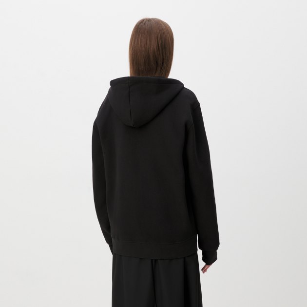 Женская толстовка GUESS ALDWIN ZIP HOODED SWEATSHIRT, Артикул Z2YQ28K9V31, черный | 4252502. Ракурс 4 Женская толстовка GUESS ALDWIN ZIP HOODED SWEATSHIRT, Артикул Z2YQ28K9V31, черный | 4252502. Ракурс 4