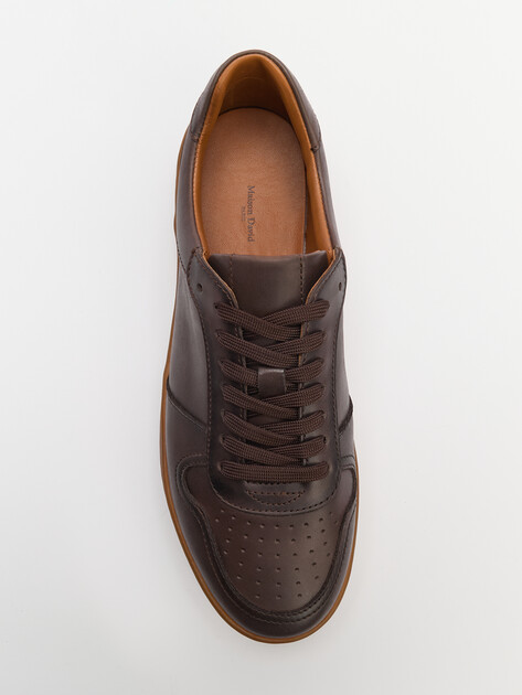 Мужские кеды MAISON DAVID, Артикул TM3079T-21, темно-коричневый | 4252748. Ракурс 5