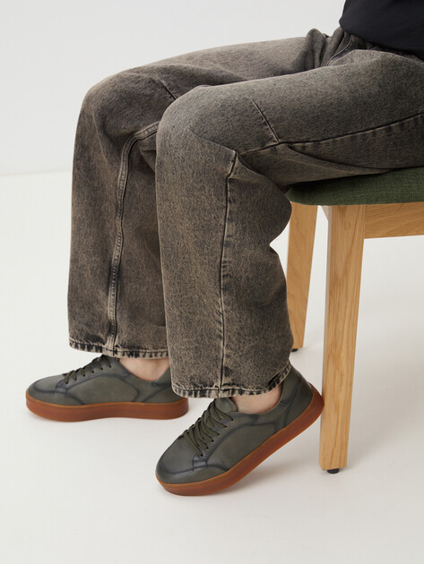 Мужские кеды MAISON DAVID, Артикул TM3079T-22, серовато-зеленый | 4252973. Ракурс 2 Мужские кеды MAISON DAVID, Артикул TM3079T-22, серовато-зеленый | 4252973. Ракурс 2