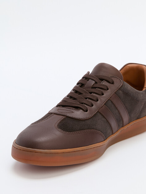 Мужские кеды MAISON DAVID, Артикул TM3070F-20, темно-коричневый | 4253070. Ракурс 6