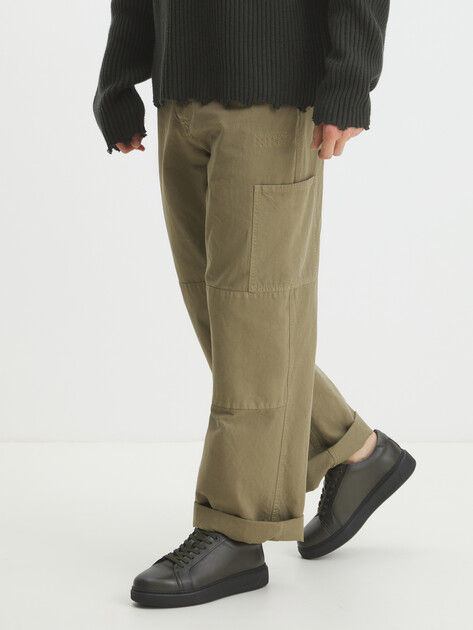 Мужские кеды MAISON DAVID, Артикул TM3124F-8, серовато-зеленый | 4253441. Ракурс 2