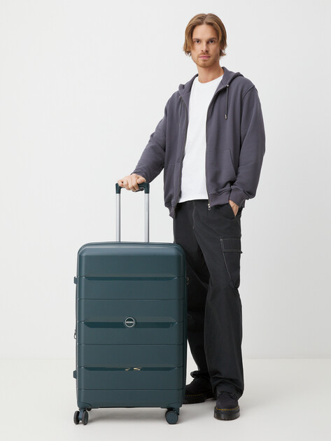 Чемодан MIRONPAN, Артикул 23102 L, серо-зеленый | 4254190. Ракурс 2