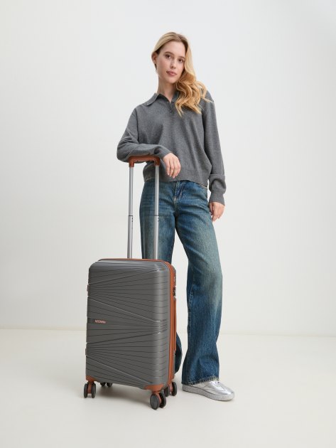 Чемодан MIRONPAN, Артикул 23103 S, серый | 4254205. Ракурс 2