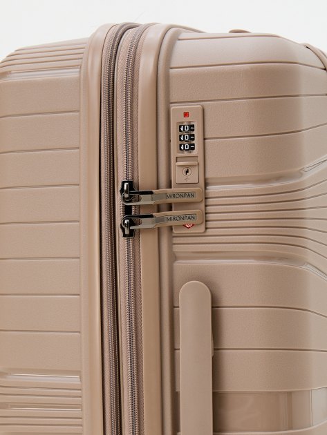 Чемодан MIRONPAN, Артикул 23103 M, серо-бежевый | 4254232. Ракурс 4