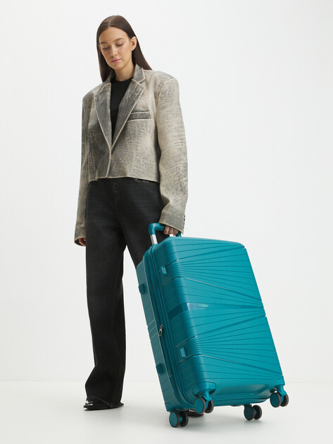 Чемодан MIRONPAN, Артикул 23103 M, бирюзовый | 4254252. Ракурс 2