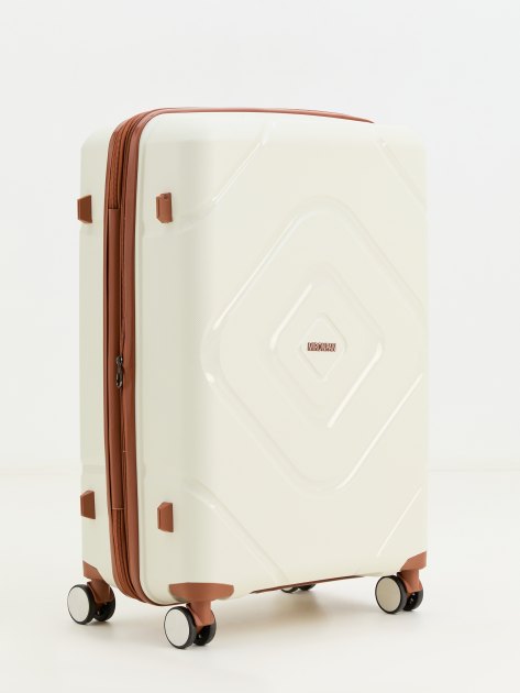 Чемодан MIRONPAN, Артикул 23104 M, молочно-белый | 4254317. Ракурс 3 Чемодан MIRONPAN, Артикул 23104 M, молочно-белый | 4254317. Ракурс 3