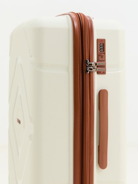 Чемодан MIRONPAN, Артикул 23104 M, молочно-белый | 4254317. Ракурс 4 Чемодан MIRONPAN, Артикул 23104 M, молочно-белый | 4254317. Ракурс 4