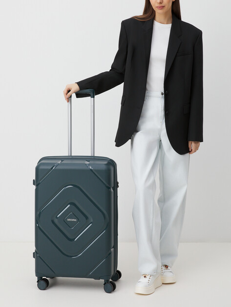 Чемодан MIRONPAN, Артикул 23104 M, серо-зеленый | 4254335. Ракурс 2