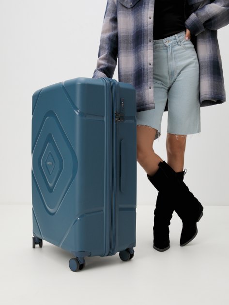 Чемодан MIRONPAN, Артикул 23104 L, серо-синий | 4254366. Ракурс 2