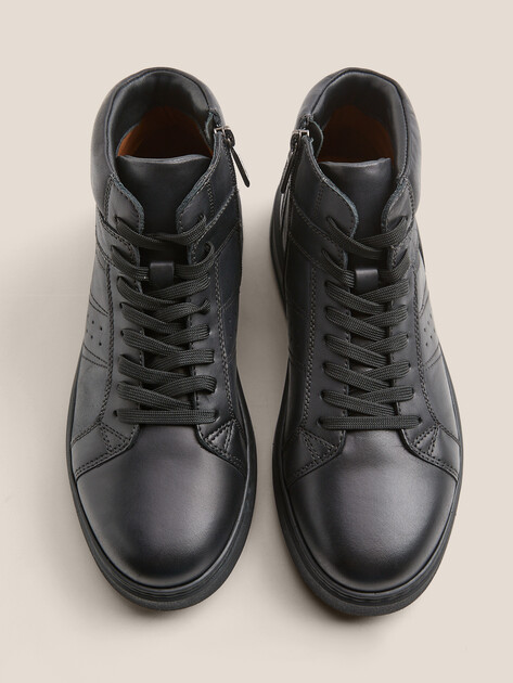 Мужские высокие кеды MAISON DAVID, Артикул TMH3124F-9, антрацитовый | 4254807. Ракурс 5