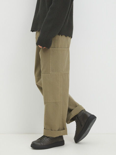 Мужские высокие кеды MAISON DAVID, Артикул TMH3124F-9, серо-зеленый | 4254823. Ракурс 2