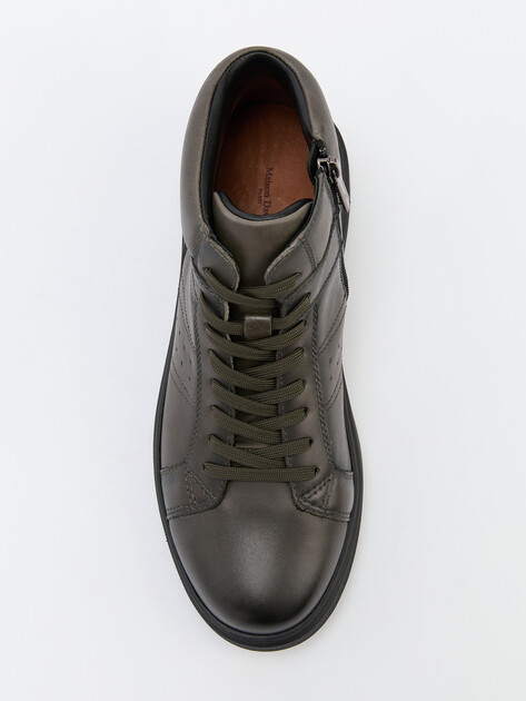 Мужские высокие кеды MAISON DAVID, Артикул TMH3124F-9, серо-зеленый | 4254823. Ракурс 5