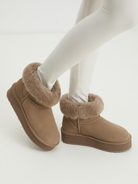 Женские угги TENDANCE, Артикул KX-2301-02, бежево-серый | 4255939. Ракурс 2 Женские угги TENDANCE, Артикул KX-2301-02, бежево-серый | 4255939. Ракурс 2