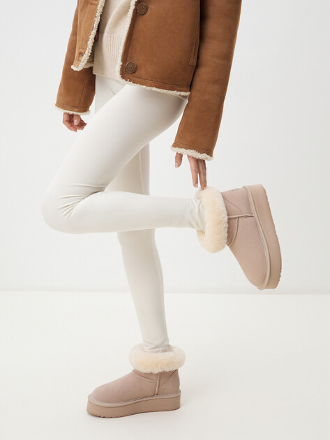Женские угги TENDANCE, Артикул KX-2301-02, розовато-бежевый | 4255963. Ракурс 2 Женские угги TENDANCE, Артикул KX-2301-02, розовато-бежевый | 4255963. Ракурс 2