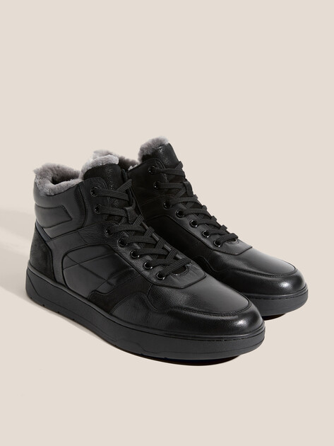 Мужские высокие кеды TENDANCE, Артикул SN265H-02, черный | 4256171. Ракурс 3