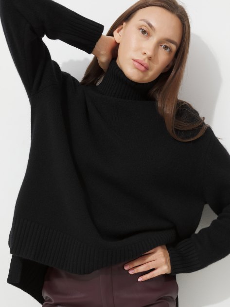 Женский свитер MAISON DAVID, Артикул 2023-111, черный | 4257459. Ракурс 5