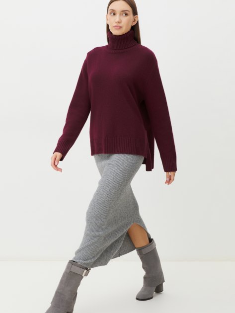 Женский свитер MAISON DAVID, Артикул 2023-111, винный | 4257536. Ракурс 5