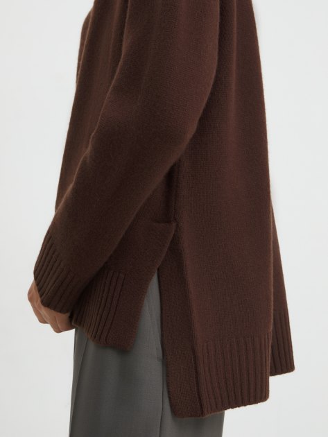 Женский свитер MAISON DAVID, Артикул 2023-111, темно-коричневый | 4257571. Ракурс 3 Женский свитер MAISON DAVID, Артикул 2023-111, темно-коричневый | 4257571. Ракурс 3