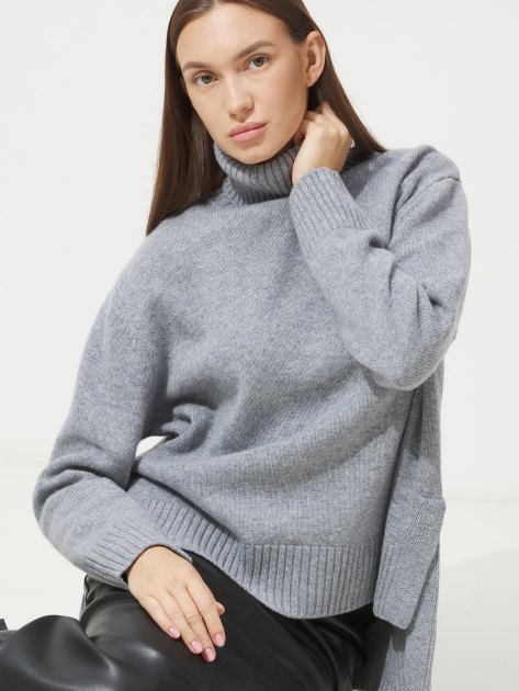 Женский свитер MAISON DAVID, Артикул 2023-111, светло-серый | 4257585. Ракурс 5