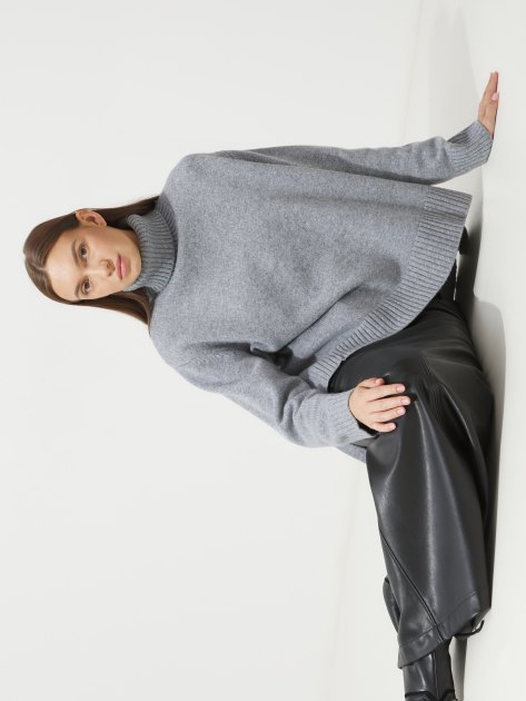 Женский свитер MAISON DAVID, Артикул 2023-111, светло-серый | 4257585. Ракурс 6