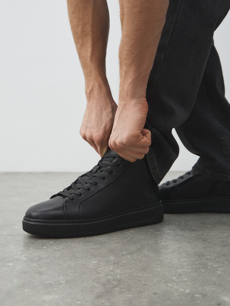 Мужские высокие кеды TENDANCE, Артикул TTFY6650R-11, черный | 4258586. Ракурс 8