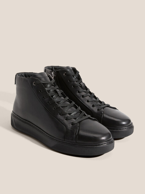 Мужские высокие кеды TENDANCE, Артикул TTFY6650R-11, черный | 4258586. Ракурс 3