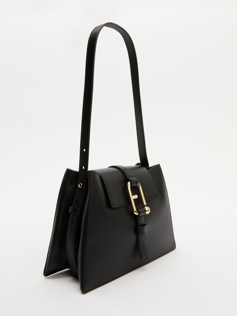 Женская сумка на плечо FURLA, Артикул FURLA NUVOLA S SHOULDER BAG, черный | 4259724. Ракурс 3 Женская сумка на плечо FURLA, Артикул FURLA NUVOLA S SHOULDER BAG, черный | 4259724. Ракурс 3