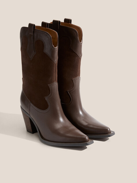 Высокие казаки TENDANCE, Артикул CLF797K-07, серо-коричневый | 4260374. Ракурс 3