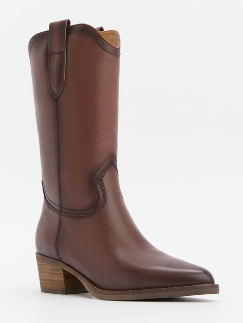 Высокие казаки TENDANCE, Артикул CLF799BL-01, коричневый | 4260866. Ракурс 3