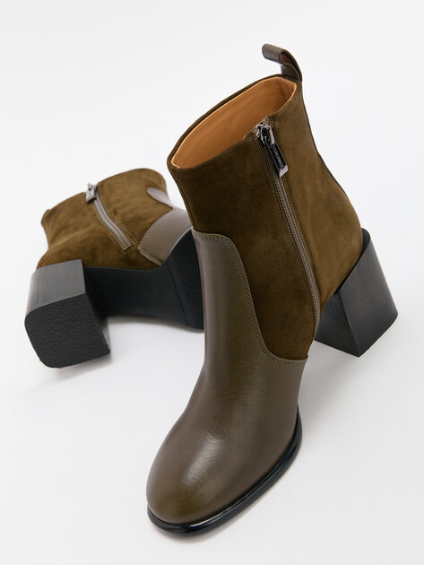 Ботильоны TENDANCE, Артикул CLF817B-518, хаки | 4262297. Ракурс 6