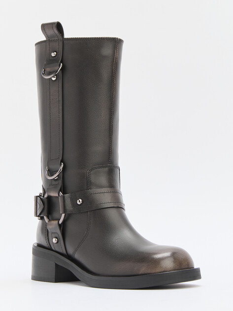 Женские полусапоги TENDANCE, Артикул CLF807K-05, коричнево-серый | 4262682. Ракурс 3