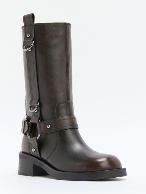 Женские полусапоги TENDANCE, Артикул CLF807K-05, темно-коричневый | 4262714. Ракурс 3