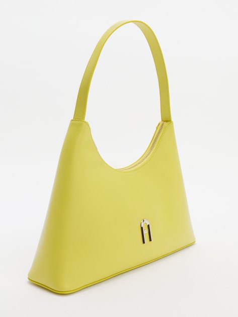 Женская сумка FURLA, Артикул FURLA DIAMANTE S SHOULDER BAG, зелено-желтый | 4262975. Ракурс 3 Женская сумка FURLA, Артикул FURLA DIAMANTE S SHOULDER BAG, зелено-желтый | 4262975. Ракурс 3