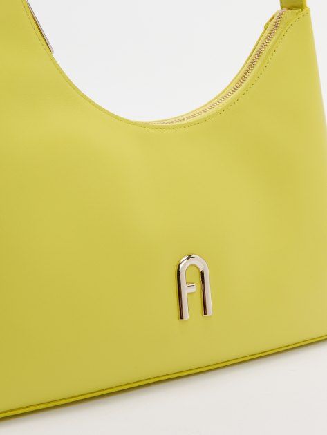Женская сумка FURLA, Артикул FURLA DIAMANTE S SHOULDER BAG, зелено-желтый | 4262975. Ракурс 4 Женская сумка FURLA, Артикул FURLA DIAMANTE S SHOULDER BAG, зелено-желтый | 4262975. Ракурс 4