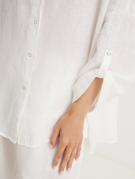 Женская рубашка MAISON DAVID, Артикул BLN922, белый | 4263330. Ракурс 3