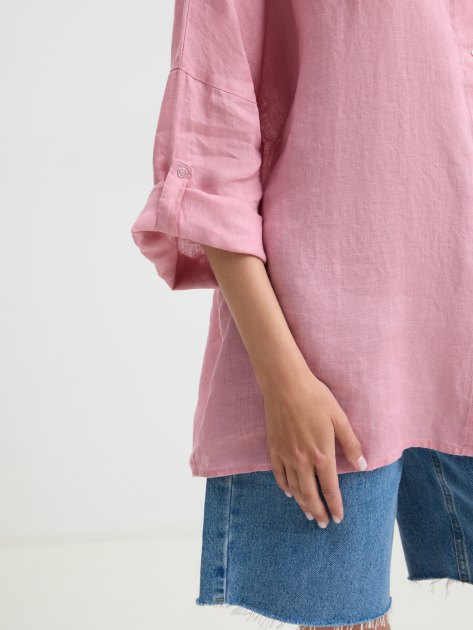 Женская рубашка MAISON DAVID, Артикул BLN922, розовый | 4263390. Ракурс 3