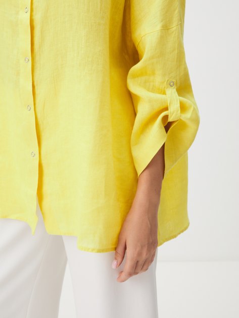 Женская рубашка MAISON DAVID, Артикул BLN922, лимонный | 4263396. Ракурс 3