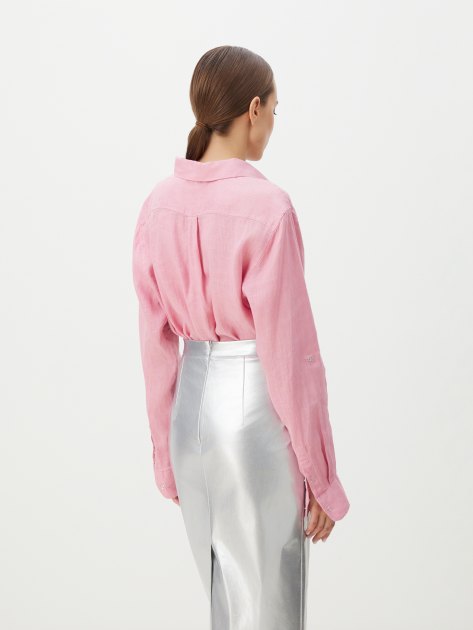 Женская рубашка MAISON DAVID, Артикул BLN923, розовый | 4263487. Ракурс 4 Женская рубашка MAISON DAVID, Артикул BLN923, розовый | 4263487. Ракурс 4