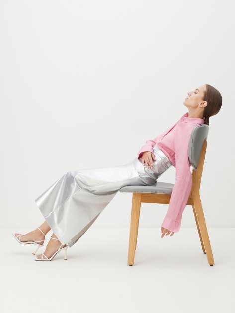 Женская рубашка MAISON DAVID, Артикул BLN923, розовый | 4263487. Ракурс 5 Женская рубашка MAISON DAVID, Артикул BLN923, розовый | 4263487. Ракурс 5