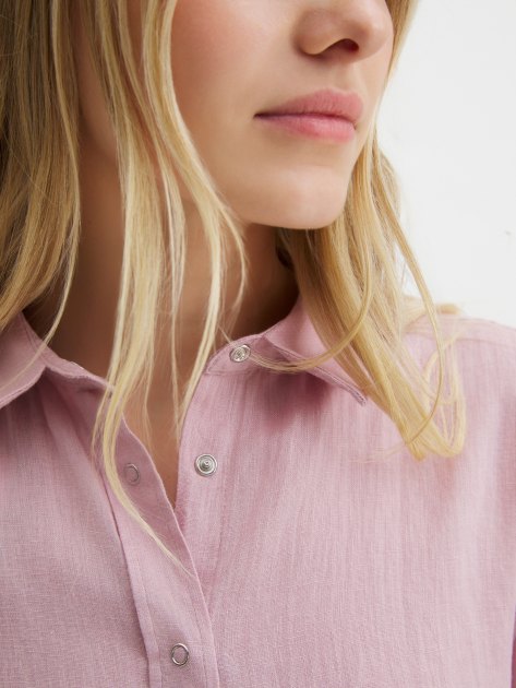 Женская рубашка MAISON DAVID, Артикул BLN923, бежево-розовый | 4263511. Ракурс 3