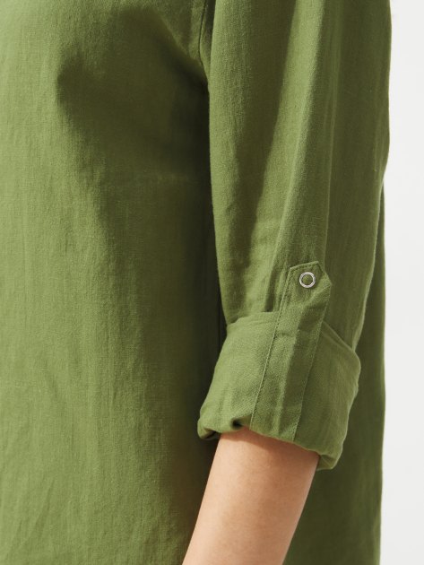 Женская рубашка MAISON DAVID, Артикул BLN923-1, зеленый | 4263590. Ракурс 3