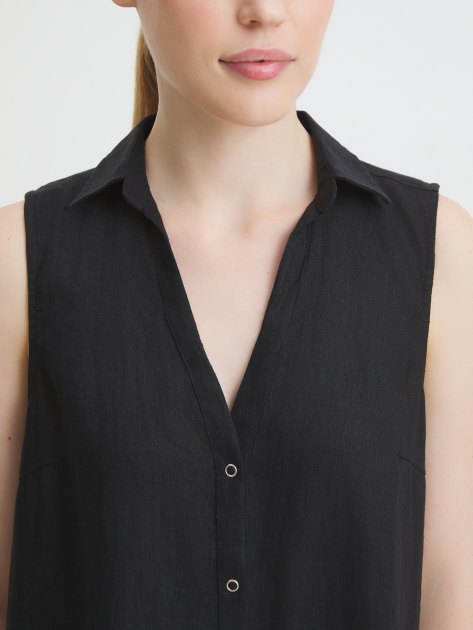 Женское платье-рубашка MAISON DAVID, Артикул BLN924, черный | 4263653. Ракурс 3 Женское платье-рубашка MAISON DAVID, Артикул BLN924, черный | 4263653. Ракурс 3