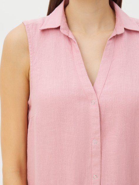 Женское платье-рубашка MAISON DAVID, Артикул BLN924, серовато-розовый | 4263688. Ракурс 3