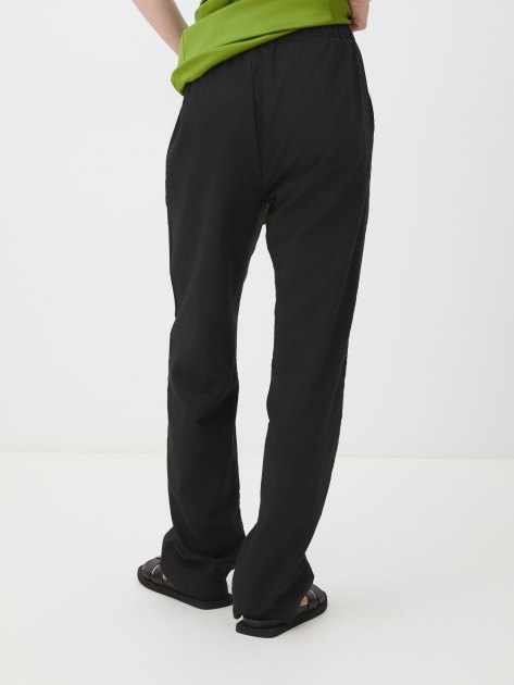 Женские прямые брюки  MAISON DAVID, Артикул BLN925-1, черный | 4263745. Ракурс 4