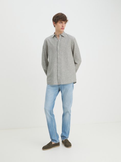 Мужская рубашка MAISON DAVID, Артикул BLN926-1, светло-серый | 4263795. Ракурс 2