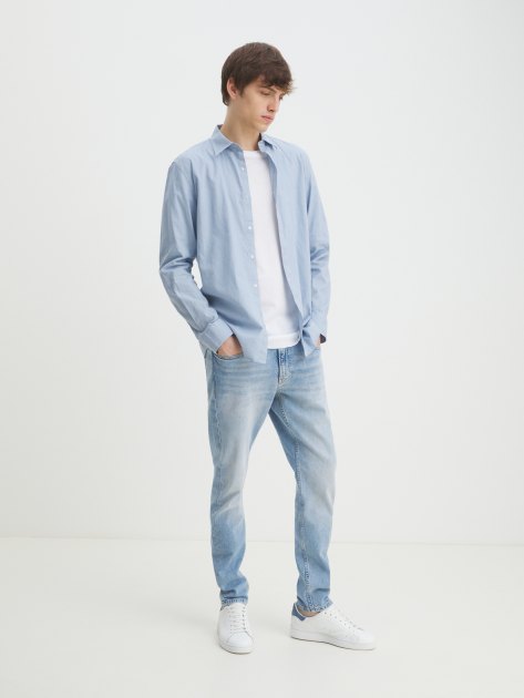 Мужская рубашка MAISON DAVID, Артикул BLN926-1, серовато-голубой | 4263879. Ракурс 2